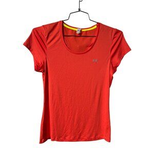 Under Armour HeatGear Athletic T Shirt Womens M Semi Fitted Athleisure Running